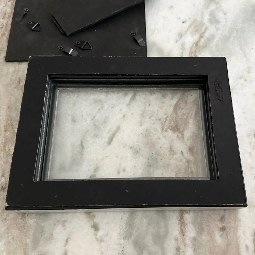 4x6 Rustic Whitewashed Look Distressed Two-tone Wood Photo Frame